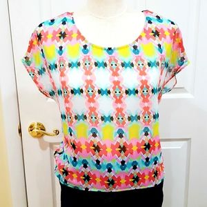 MUST GO! HP! ⭐ Bisou Bisou | Colorful blouse